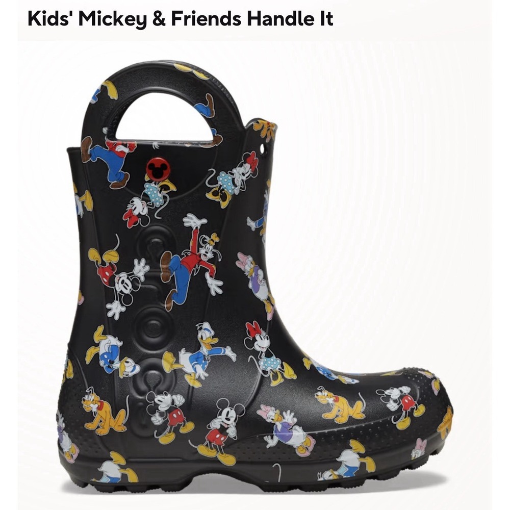 Crocs Kids Disney Jump & Splash Mickey & Friends Handle It Rain Boots New Kids 1